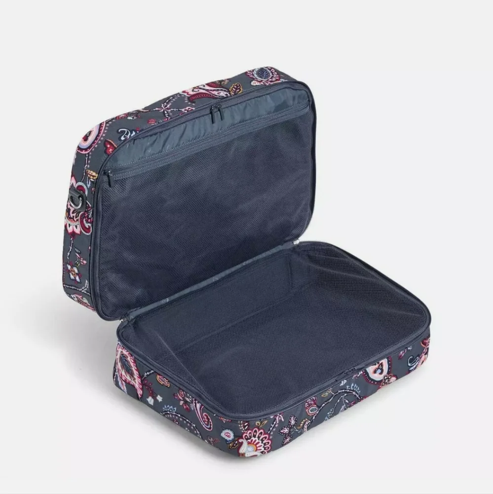 Vera Bradley Felicity Paisley Lay Flat Weekender Travel Bag - Picture 4 of 5